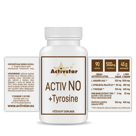 Activ NO + Tyrosine 90 vegan capsules